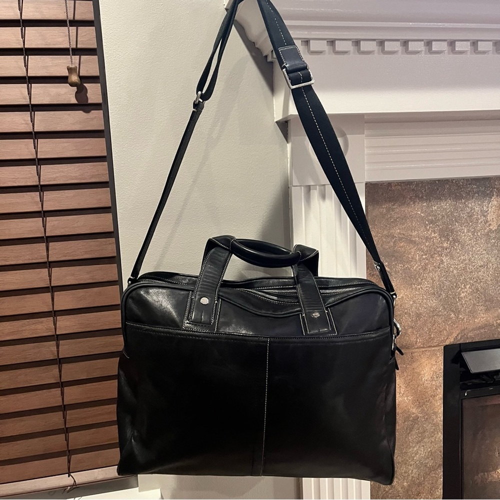 Coach L1193-f70094 Black Commuter Leather Laptop Bag